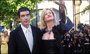 Antonio Banderas and American actress Melanie Griffiths
