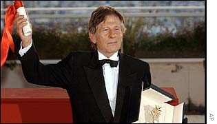 Polanski shows off the Palme d'Or