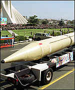 Iran's Shahab-3 missile on show