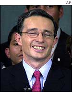 President-elect Alvaro Uribe