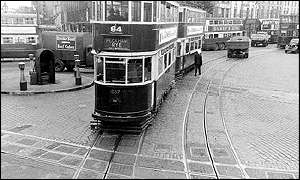 Tram bound for Peckham