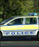 police Volvo patrol car