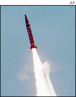 The Abdali short range ballistic missile