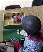 boy counting using spindles