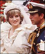 Dougald had a postcard of Charles and Diana on his wall