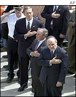 Mayors Guiliani and Bloomberg