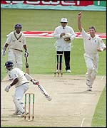 Caddick was the pick of England's attack