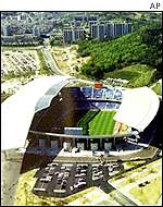 The Suwon World Cup Football Stadium in South Korea 