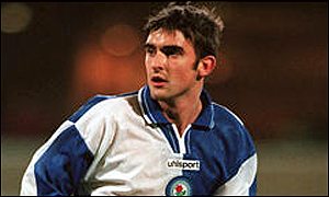 New Swansea striker James Thomas