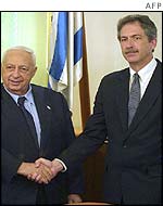Ariel Sharon and William Burns