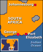George lies west of Port Elizabeth
