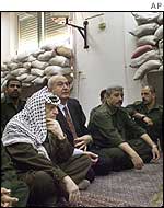 Yasser Arafat at Friday prayers 