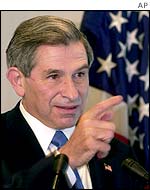 US Defence Deputy Secretary Paul Wolfowitz 