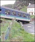 Train derailed in Londonderry