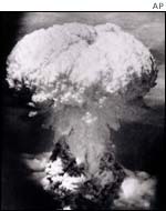 Atomic bomb on Nagasaki