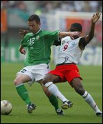 Samuel Eto'o in Cameroon's game against Ireland