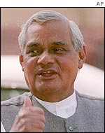 Indian PM Atal Bihari Vajpayee