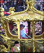The Queen in the state coach