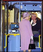 The Queen meets bus driver Tony Farrell 