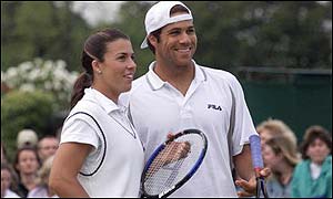 Jennifer Capriati played mixed doubles with her younger brother Steven
