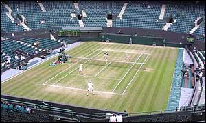 Rain delayed the mixed doubles final, which was won by Leos Friedl and Daniela Hantuchova, until the third Monday