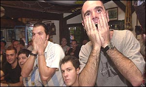Nervous Argentine fans