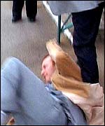 During the attack Paul Kenyon was beaten to the ground