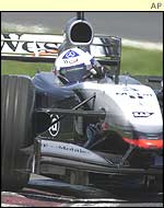 David Coulthard struggles in the McLaren in Montreal