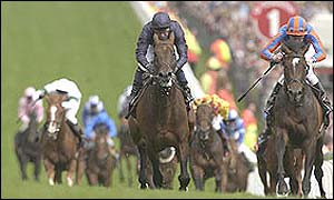 Hawk Wing and High Chaparral head for home at Epsom