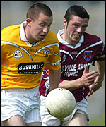 Kevin Madden is one of the more recogniable nams in the 2003 Antrim panel
