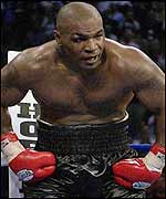 Tyson after his eighth round stoppage