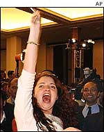 UMP supporter celebrates