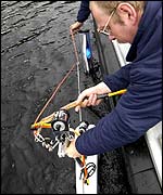 Royal baton used to look for Nessie 