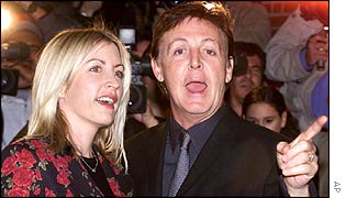 Heather Mills and Sir Paul McCartney