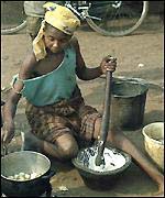 Woman preparing food 