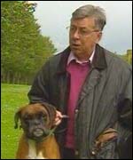 Keith Harding and his dog 