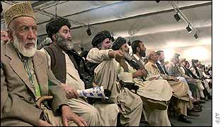 Delegates at loya jirga