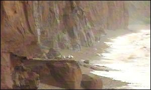 Salcombe Hill cliff near Sidmouth