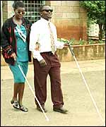 Catherine Bwire and Douglas Sidialo, victims of 1998 attack in Nairobi