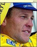 Armstrong's lead was slashed in the mountains