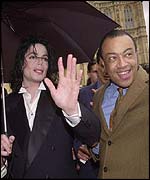 Michael Jackson and Paul Boateng