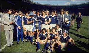 Bobby Robson with the Ipswich side that defeated Arsenal 1-0 in the 1978 FA Cup final