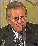 US defence secretary Donald Rumsfeld