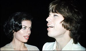 Mick Jagger with his first wife Bianca Jagger