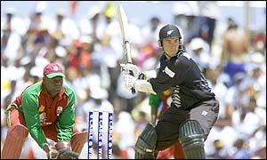 New Zealand's Craig McMillan top scored for his side with 84