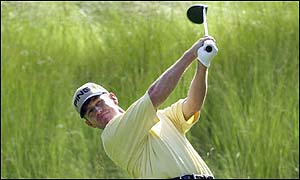 Third placed Jeff Maggert was five shots behind Woods 