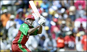 Chris Gayle gave West Indies a great boost as he scored 67 runs 