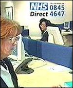 Nurses offer advice to patients over the helpline