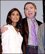 Preeya Kalidas with Andrew Llyod Webber