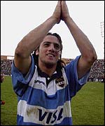 Argentine scrum-half Agustin Pichot